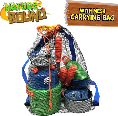 Vista 6 de Nature Bound Camp Cookout Set - un emocionante juego de campamento de 15 piezas para niños, juguete perfecto para jugar al aire libre para niños