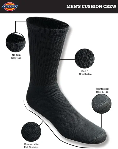 Vista 2 de Dickies - Calcetines acolchados para hombre (612 unidades)