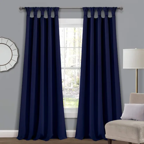 Vista 24 de EcoDrapes Paneles de cortina macizos con pestañas trenzadas para casa de lujo (rosa bebé, 52 pulgadas de ancho por 63 pulgadas de largo, 1 panel)