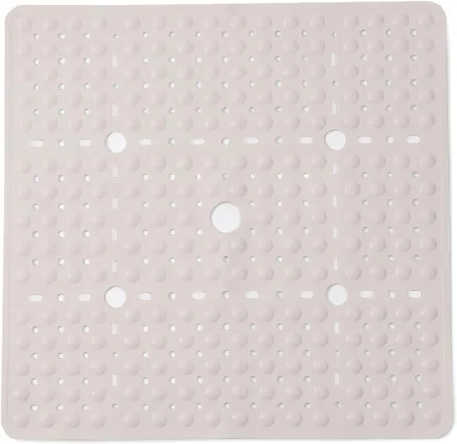 Vista 13 de ENKOSI Alfombrilla grande de 27 x 27 pulgadas cuadrada antideslizante para la ducha Alfombrilla antideslizante para cabina de ducha para personas