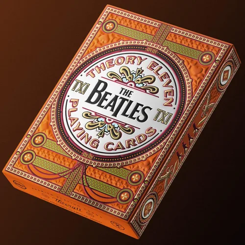 Vista 2 de theory11 Las cartas de juego premium de los Beatles - Baraja naranja oficialmente licenciada para coleccionistas