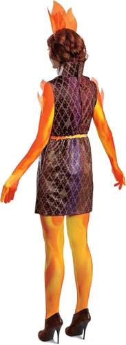 Vista 2 de Disguise Elemental - Disfraz de brasas de lujo para mujer