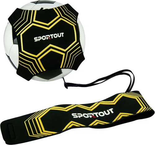 Vista 4 de Sportout Equipo de entrenamiento de voleibol/fútbol, entrenador individual, cinturón ajustable para niños y adultos