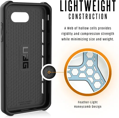 Vista 5 de URBAN ARMOR GEAR [UAG Samsung Galaxy J3 Emerge Outback Feather-Light Rugged [Negro] Funda militar probada contra caídas