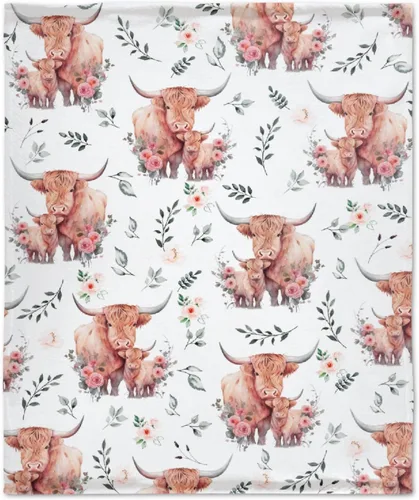 Vista 10 de Manta de franela de vaca para regalo, ultra suave y acogedora, manta de forro polar ligera y mullida, manta de felpa cálida para sofá, cama, 30 x 40