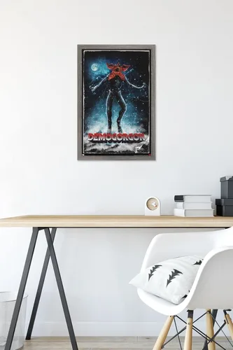 Vista 6 de Trends International Netflix Stranger Things: Season 4 - Póster de pared de Demogorgon, 14.72 x 22.37 pulgadas, versión enmarcada de madera