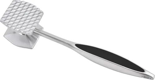 Vista 4 de Martillo Ablandador de Carne Herramienta de Martillo para Ablandar Carne de Res y Aves. Con Mango de Agarre Cómodo de Goma. Fácil de Lavar