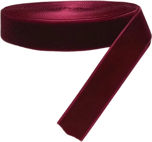 Vista 45 de Chenkou Craft 5 yardas de cinta de terciopelo para decoración navideña y embalaje artesanal