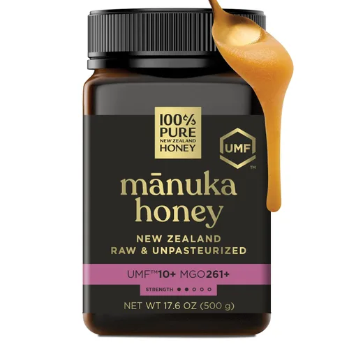 Vista 12 de Miel de Manuka UMF 10+ (MGO 261+) 100% Miel Pura de Nueva Zelanda - Certificada. Cruda, 8.8 Oz (250g) Raw & Unfiltered Manuka Honey UMF 10+