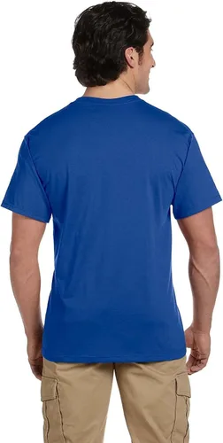 Vista 30 de Jerzees Camiseta pesada con cuello redondo y bolsillo en el pecho para hombre