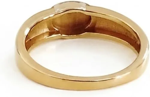 Vista 6 de Elegante caja de joyas Anillo de sello con inicial ovalada para mujer en oro macizo de 9k, 14k y 18k, anillo de sello grabado personalizado, anillo