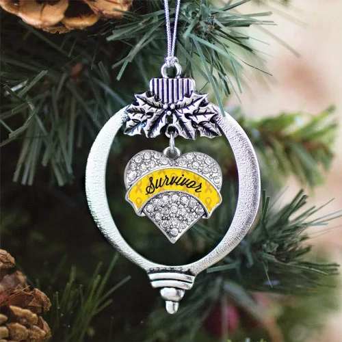 Vista 78 de Inspired Silver - Adorno con dije de hermana gemela - Adornos navideños de plata con circonitas cúbicas