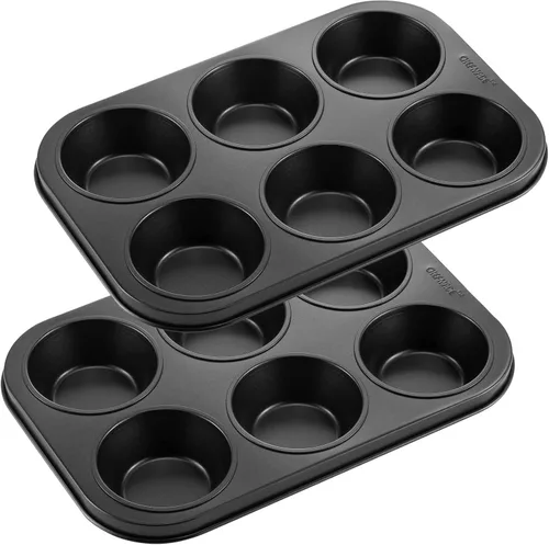 Vista 13 de CHEFMADE Molde para magdalenas, antiadherente Mini molde para magdalenas de 20 cavidades