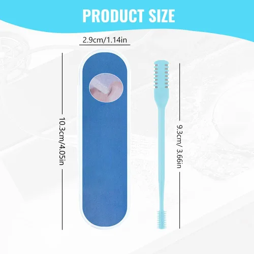 Vista 4 de Cortador de pelo nasal 2 en 1, nuevo cuchillo de pelo nasal de doble cara 2025, herramienta portátil de eliminación de pelo de fosa nasal