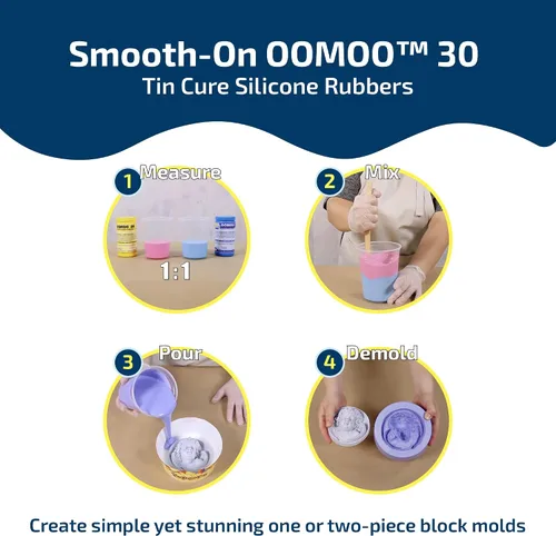 Vista 2 de Goma líquida Smooth-On para molde de silicona Oomoo 30
