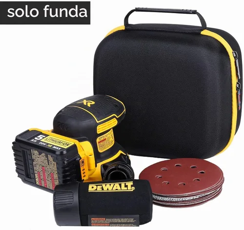 Vista 2 de khanka Estuche rígido de viaje compatible con lijadora orbital DEWALT 20V MAX (DCW210B), solo funda