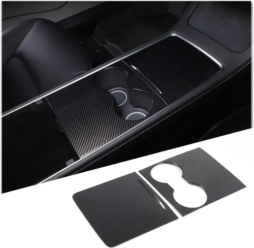 Vista 8 de Kit de cubierta de consola central, cubierta de consola central de ABS para Tesla Model 3 2021-2023, a prueba de líquidos, protección UV, lujosa