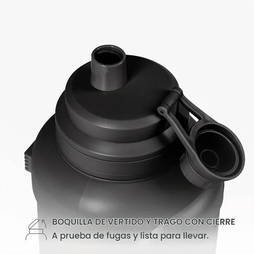 Vista 4 de Manna Titan - Jarra de acero inoxidable con aislamiento al vacío, 4 litros, recubrimiento en polvo negro