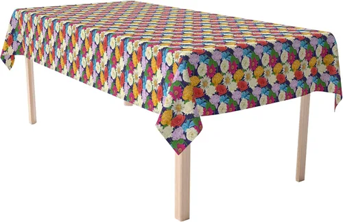 Vista 5 de Fabric Textile Products, Inc. Camino de mesa, 100% algodón, 16x72, zorros dibujados a mano