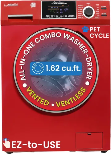 Vista 12 de Equator 24" 110V Convertible Compact Combo Washer Dryer, Pink