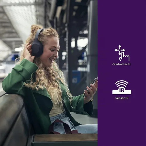 Vista 2 de PHILIPS H8506 Auriculares inalámbricos sobre la oreja con cancelación de ruido Pro (ANC) y conexión Bluetooth multipunto, 60 horas de tiempo