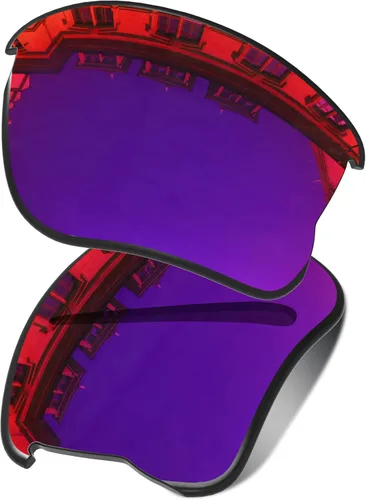 Vista 6 de Lenses Replacement for Oakley Half Jacket 2.0 XL OO9154 62mm - Confirm Fit Scratch Resistant Abrigo de espejo negro polarizado