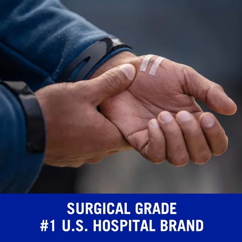 Vista 5 de Nexcare Cierre de heridas Steri-Strip, tiras transpirables que mantienen pequeñas heridas firmemente cerradas, ideal después de suturas o grapas, 18