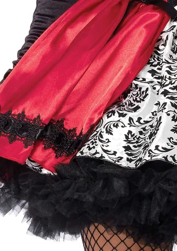 Vista 5 de Leg Avenue Disfraz de capucha gótica roja para mujer, Rojo