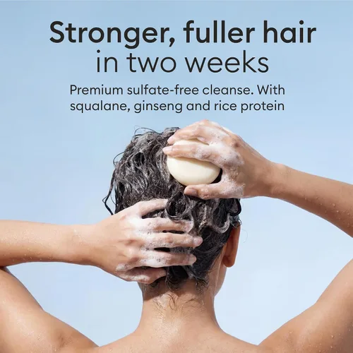 Vista 2 de Vove Juego de barras para el cabello y el cuerpo (3 barras + 3 bolsas) – Paquete de champú, acondicionador y gel de baño – Proteína de arroz