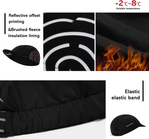 Vista 4 de Santic Gorra de ciclismo para hombre, transpirable, transpirable, absorbente de sudor