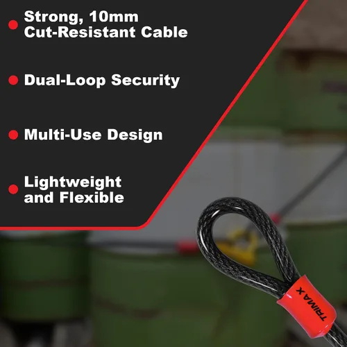 Vista 3 de Cable Trimax trimaflex dual bucle Multiuso, Acero