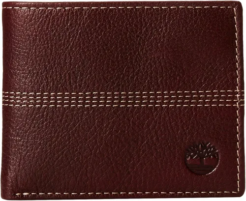 Vista 2 de Timberland Cartera Sportz Quad de cuero para hombre Marrón (punto cuádruple)