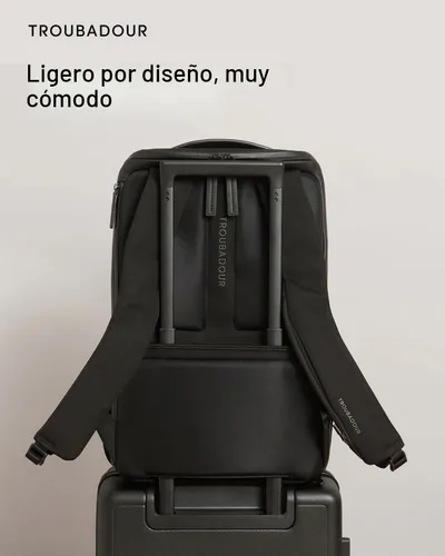 Vista 6 de Mochila Troubadour Pioneer 3.0, Negro, Moderno