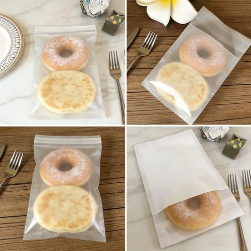 Vista 5 de Bolsas de galletas de papel de 5 x 7 pulgadas para recuerdos de fiesta