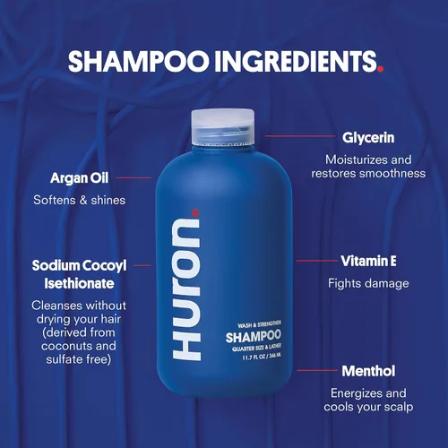 Vista 6 de Huron Champú + acondicionador para todo tipo de cabello; paquete de 2