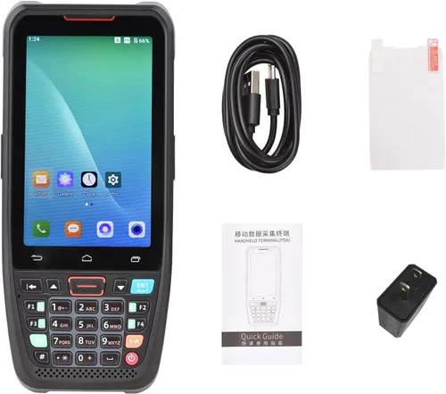 Vista 8 de BISOFICE Pos de mano Android 10.0 PDA Terminal 1D/2D/QR escáner de código de barras Soporte 2/3/4G WiFi BT Comunicación con pantalla táctil de 4.0