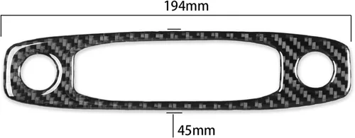 Vista 6 de 1 unidad de panel de cubierta de fibra de carbono, interruptor de faros delanteros Kit de ajuste interior para Tesla modelo 3 2017-2022 y modelo Y