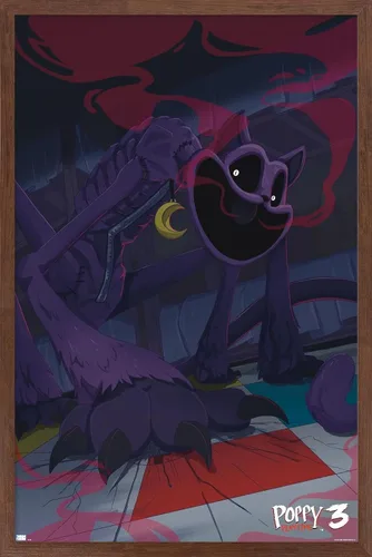 Vista 7 de Poppy Playtime: Capítulo 3 - Póster de pared CatNap, 34 pulgadas de largo x 22.4 pulgadas de ancho, versión premium sin marco