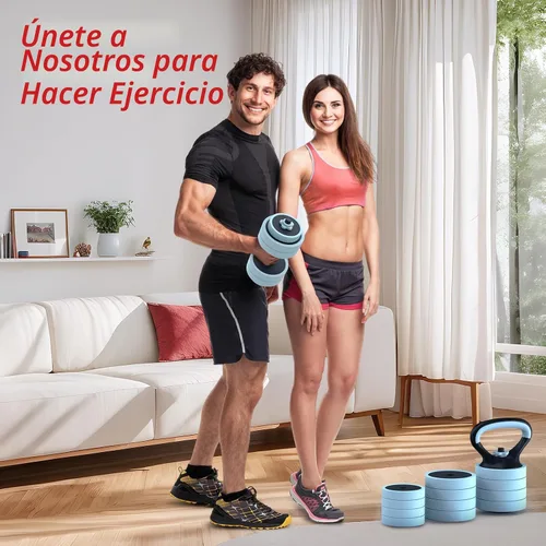 Vista 8 de PASYOU Juego de mancuernas ajustables, juego de pesas 4 en 1 con conector, juego de pesas para entrenamiento, mancuernas, pesas rusas, soporte