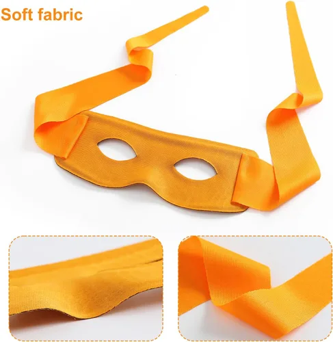Vista 4 de 4 máscaras de ninja para disfraz de Halloween, máscaras de ojos de superhéroe, cosplay, fiesta, accesorios de vestir
