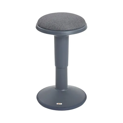Vista 18 de ECR4Kids Taburete oscilante Sitwell con cojín, altura ajustable, asiento activo, negro