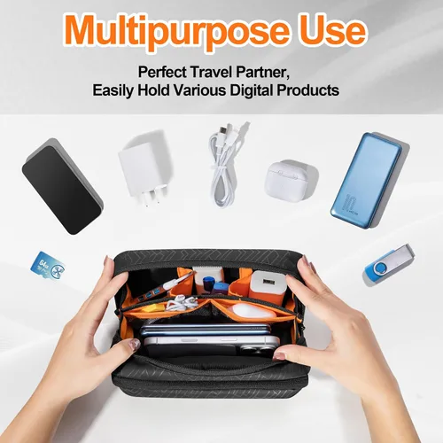 Vista 6 de PGmoon Funda de transporte compatible con DJI Osmo Pocket 3 Creator Combo Accesorios, Bolsa protectora de almacenamiento de mano/honda con múltiples