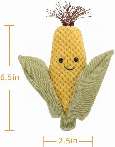 Vista 7 de Albaricoque Cordero Alimentos Juguetes Alimentos Peluches Felpa Maíz Suave Animal de Peluche 6.5