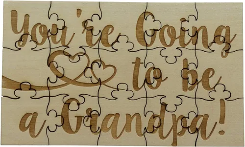 Vista 15 de You're Going to Be a Godmother - Rompecabezas de madera de tilo de 15 piezas, anuncio sorpresa de embarazo