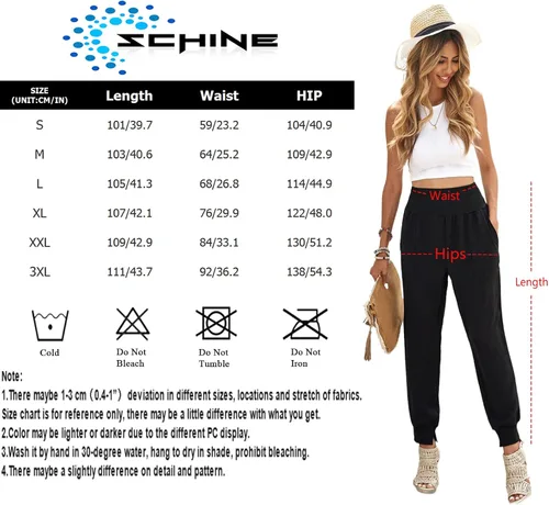 Vista 4 de Schine Pantalones de vestir para mujer, con corte de bota, elásticos, recortados, de oficina, con cintura alta, pantalones casuales de negocios