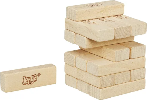 Vista 2 de Hasbro Gaming Juego Jenga Mini, Marrón/a, para edades de 6+ años