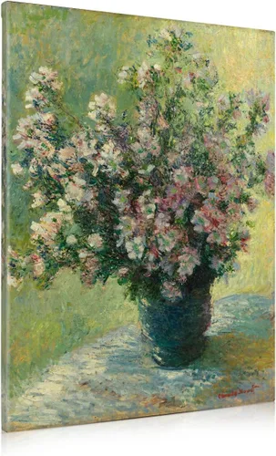 Vista 110 de IPIC - Reproducción artística de los lirios de agua de Claude Monet 1906, impresiones giclée coinciden con el marco dorado clásico, arte de pared
