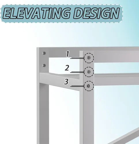 Vista 5 de Soporte apilable para lavadora y secadora con 4 ruedas, estantes metálicos para lavadora y secadora con espacio de almacenamiento, kit