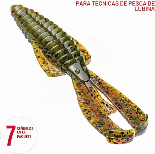 Vista 3 de Strike King Rage Bug Señuelo de Pesca, Grúber de Plástico Suave, Diseño Único, Acción Sutil