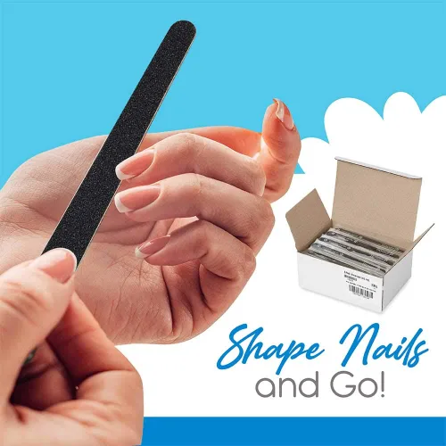 Vista 2 de Flowery Lima de uñas desechable BLACK WOOD CORE SIL/CARB 100 fichas por caja